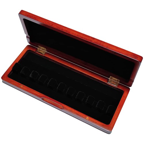 Wooden bassoon reed case for